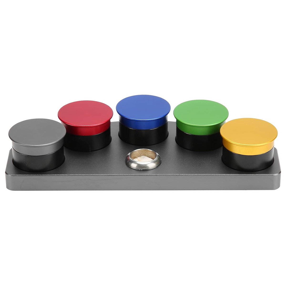 SnelShoppen - Oil Cup Stand, Horloge Cup Houder, 5 Kleurrijke Platen, Horloge Reparatie Tool, Mechanica Accessoire, Duurzaam, Roestvrij, Voor Professi