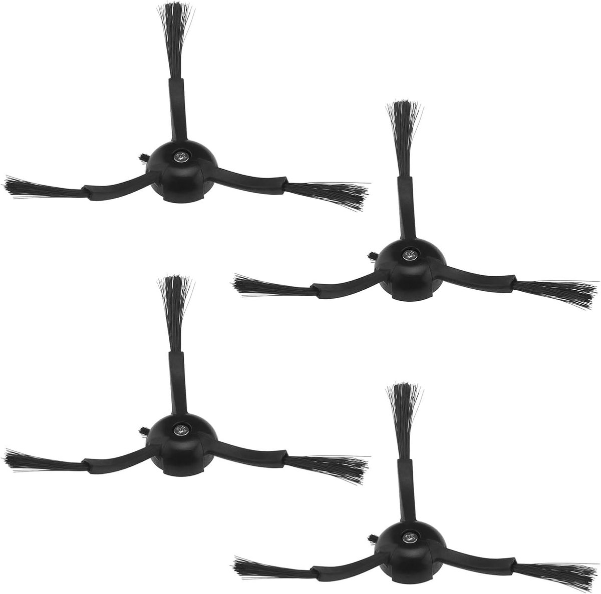 The Lord of the Tools 4pcs Black Side Brushes for Robot Vacuum Cleaner Compatible with Roborock Q7 Max/S7 Max Ultra/S7 Maxv Ultra/S7 Pro Ultra/S8+/S8
