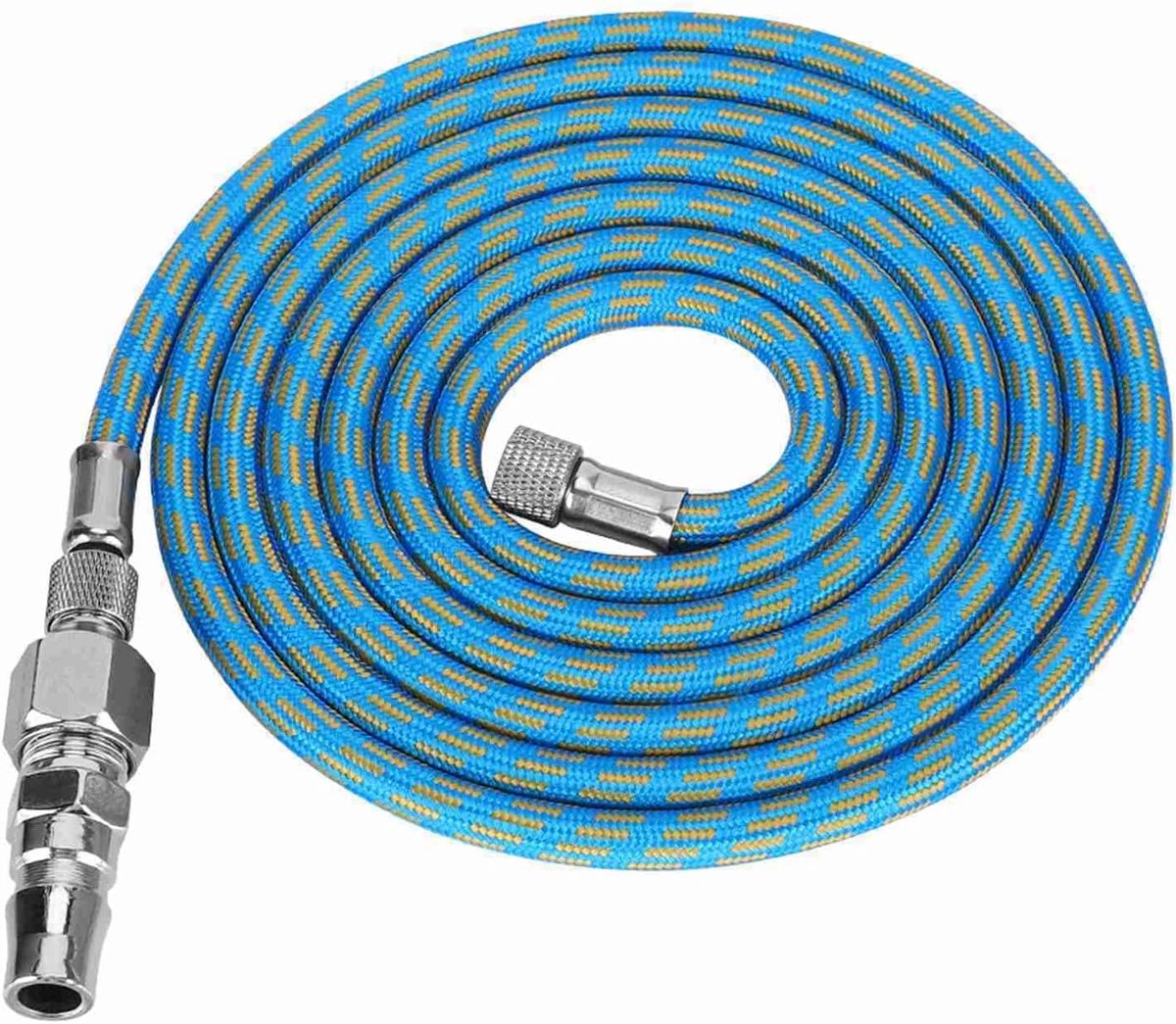 SnelShoppen - Nylon gevlochten airbrush slangadapter 1/8-1/4 inch, unieke wandstructuur, buigzaam, voor veelzijdig gebruik en optimale prestaties