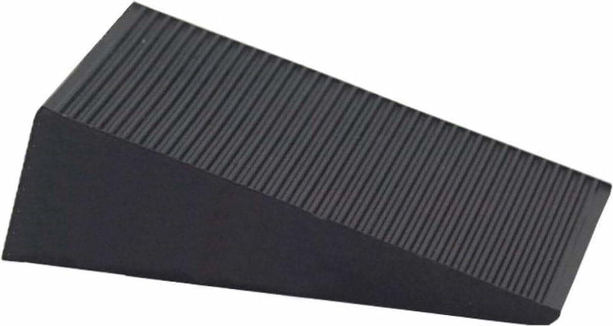 SnelShoppen - Deurstopper Rubber - 6x1,6x7 Cm - Zwart - Voor Thuis, Kantoor, Kinderen en Meer - Ideaal voor Stabiliteit en Veiligheid