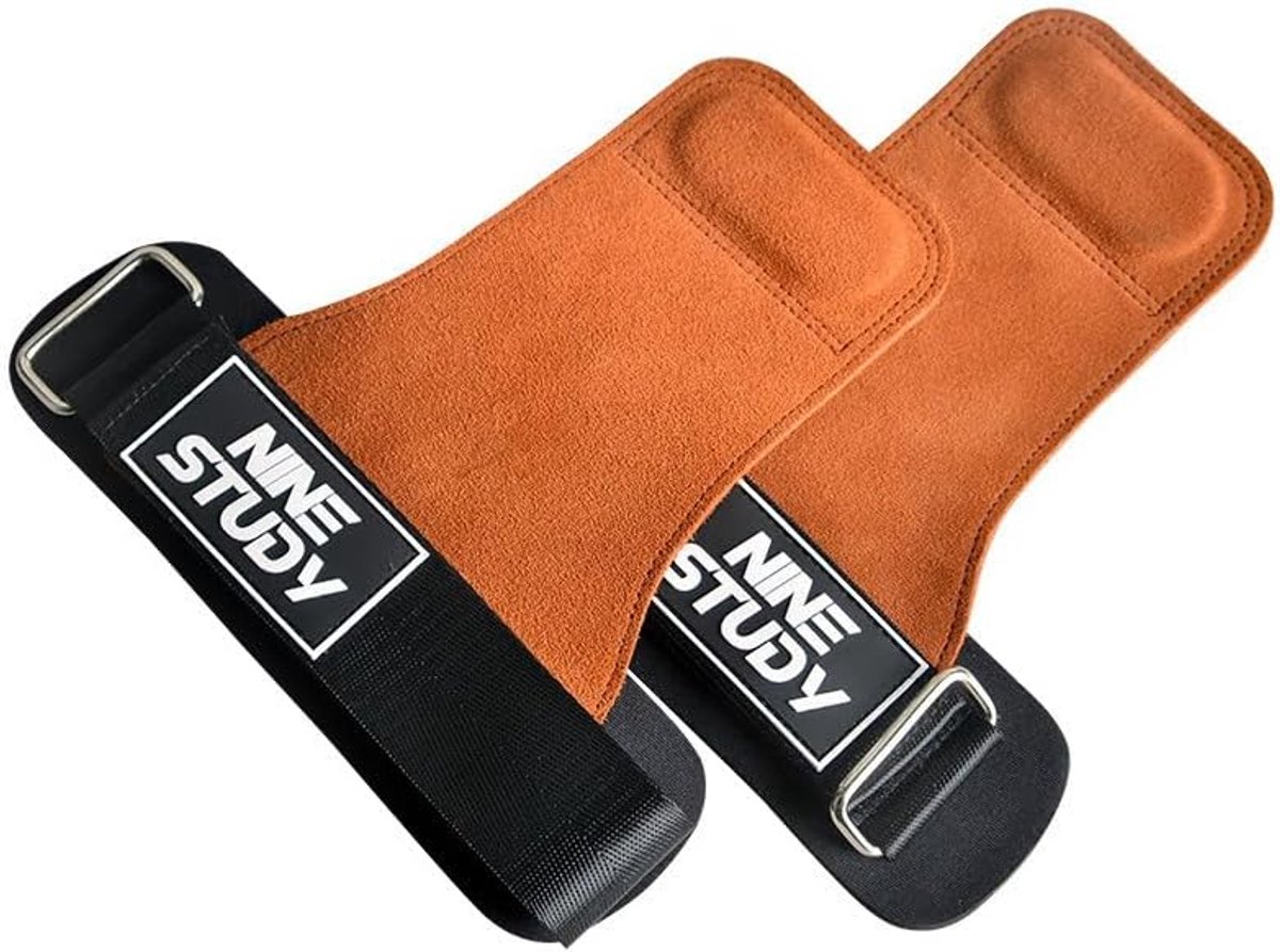 SnelShoppen - Gewichtheffen Armbanden, Dubbele Microfiber Oefen Armbanden, Krachttraining Bands voor Sportschool, Duurzaam Oxford Leer, Versterkte Gri
