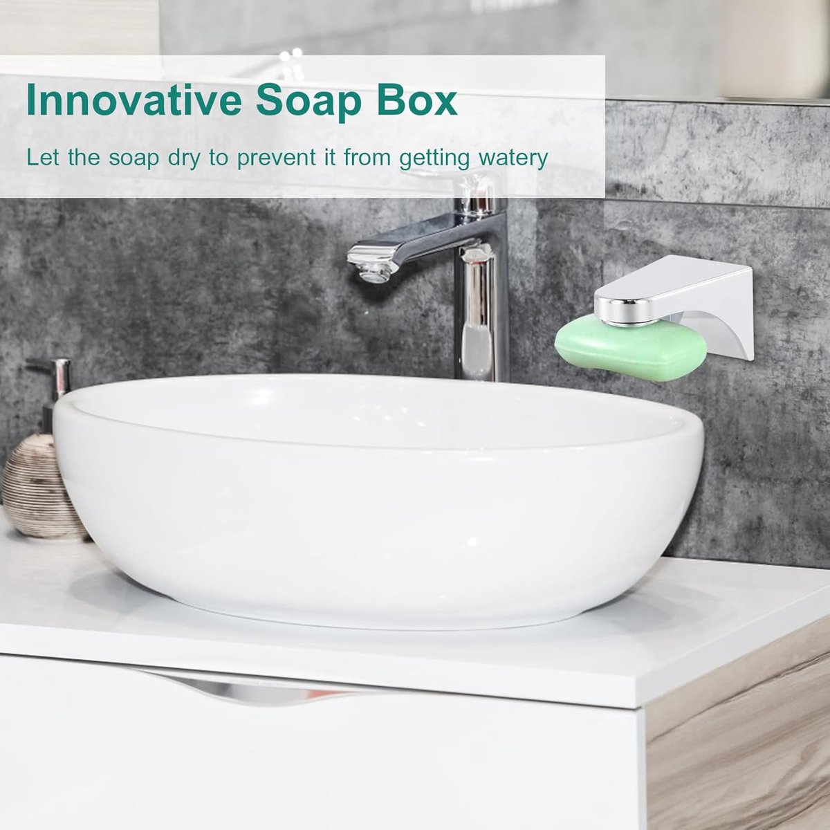 SnelShoppen - 2 Stuks Magnetische Zeep Houder met Magneten - Zelfklevende Wandmontage - Ideaal voor Douche, Badkuip en Wastafel - RVS Design