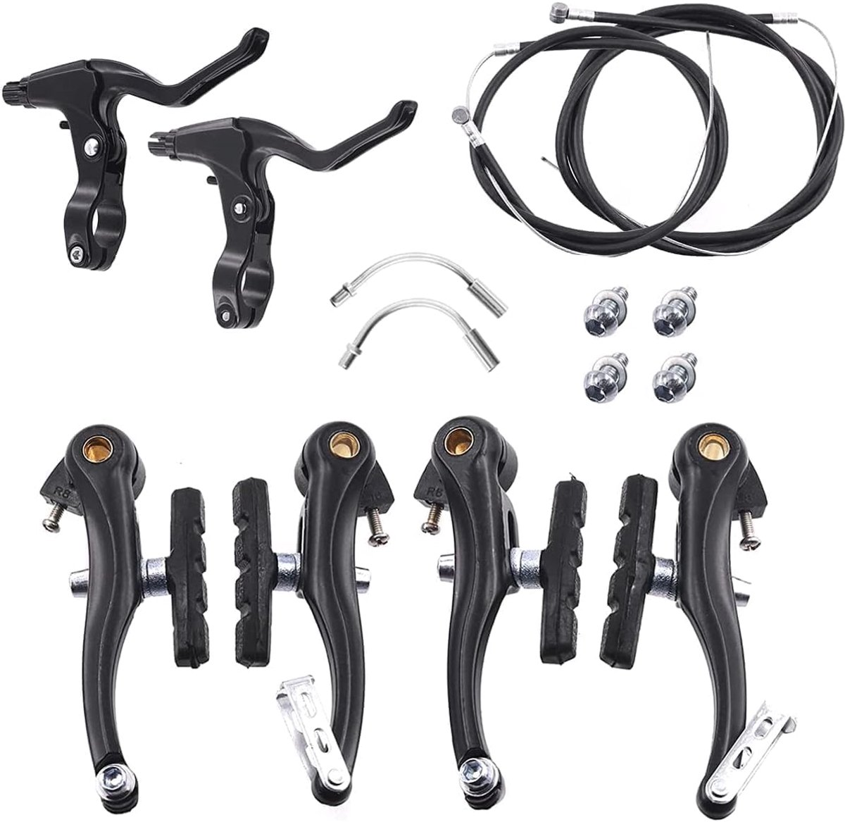 V-brake set - aluminium - voor voor- en achterrem - eenvoudig te installeren - ShopVlot