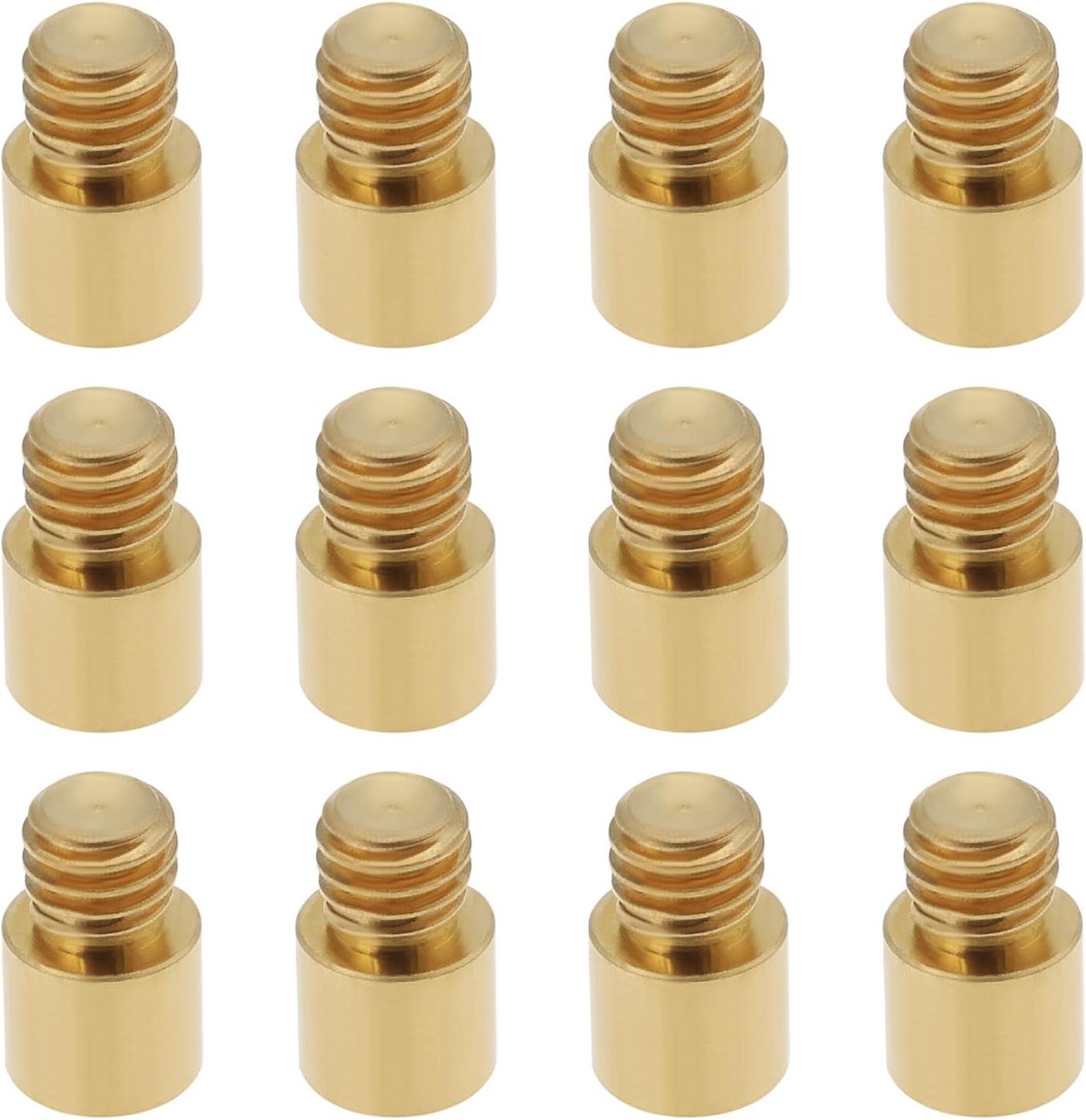 SnelShoppen - Dart Gewichten Set van 12 Stuks 9 x 5 x 5.8 mm, 1g Messing Dart Gewichten, Accentuator Darts Regulator, met 2BA Draad, Accessoires (Goud