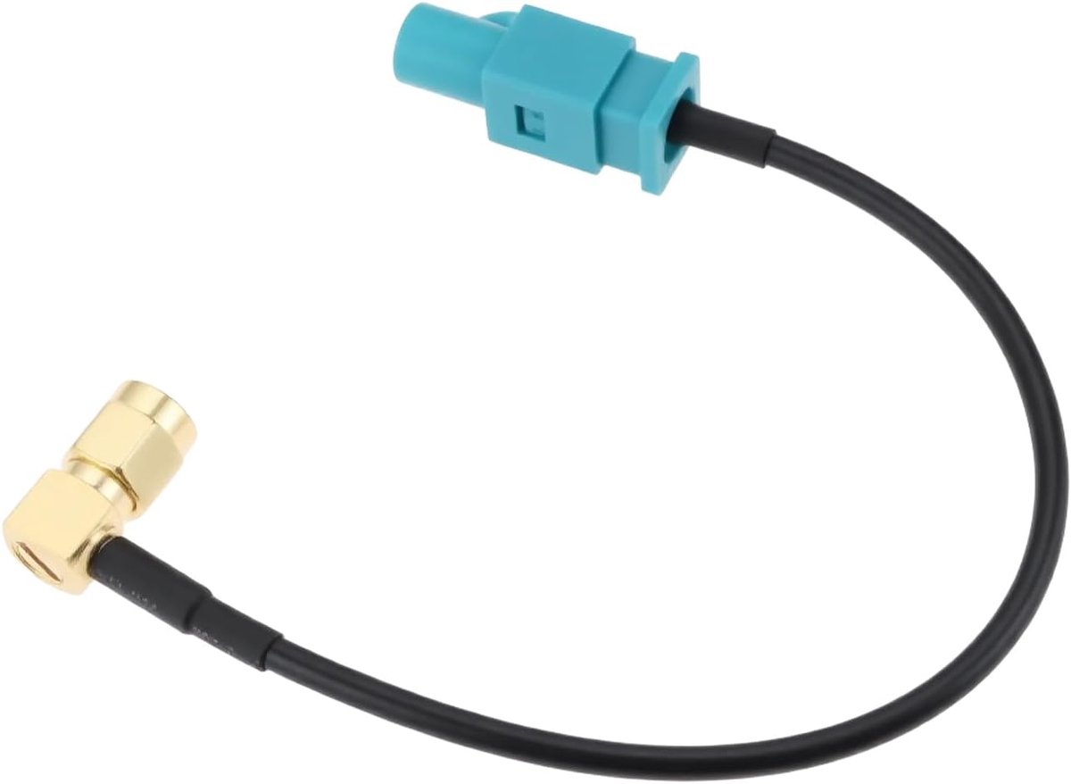 SnelShoppen - Fakra Z Male naar 90 Graden SMA Male Auto GPS Antenne Adapter Kabel 15cm - Duurzame Signaalverbinding voor Navigatiesystemen