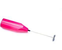 Elektrische Melkopschuimer - Handmatige opschuimer - Dranken Maken - Krachtige motor - 205 cm - Roze