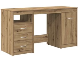vidaXL - Bureau - met - kast - Artisan - Oak - Engineered - Wood