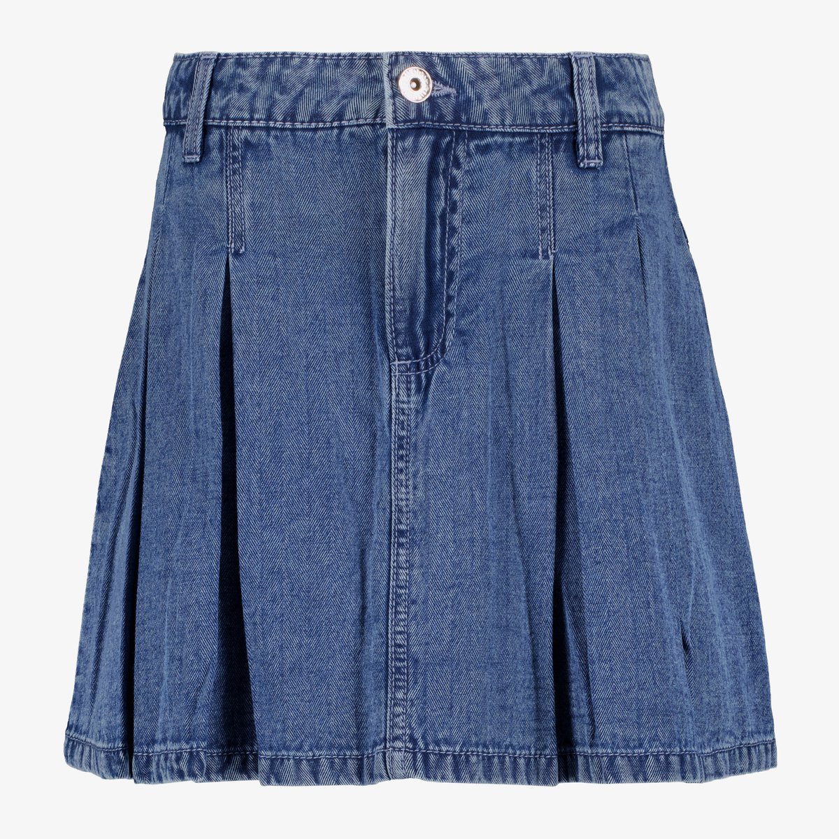 TwoDay meisjes denim rok met plooien blauw - Maat 158/164