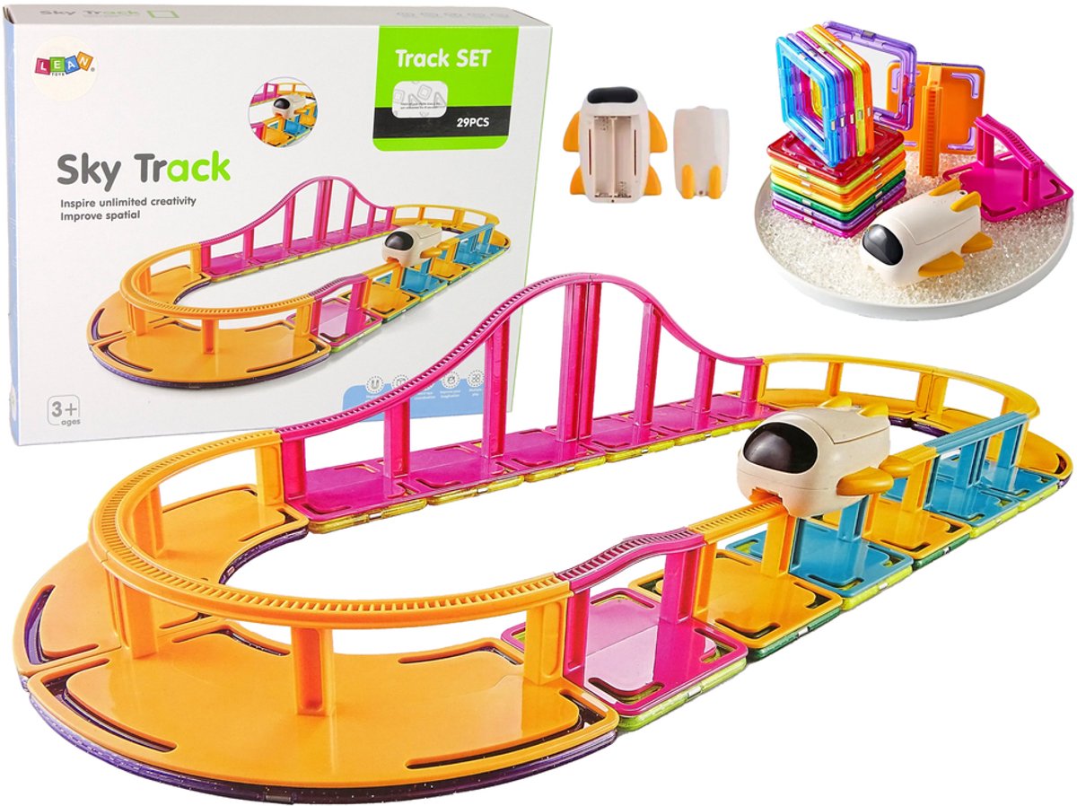 Magnetische constructieblokken Sky Track 29 stuks
