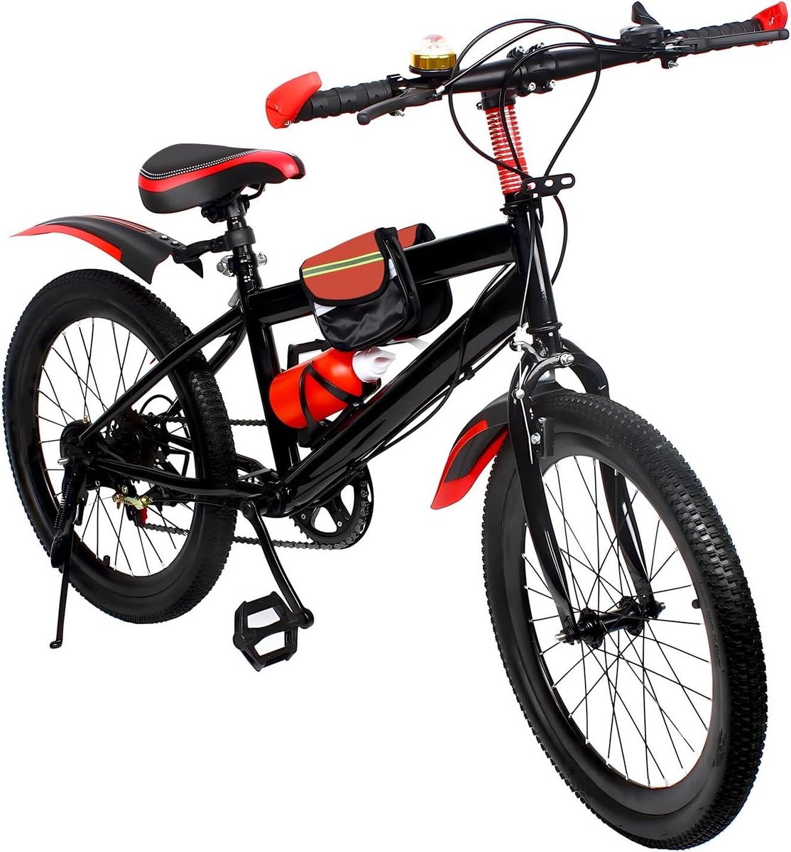 Kinder Mountainbike sfiets sfiets Buiten Fietsen 7 Versnellingen 20 Inch Rood
