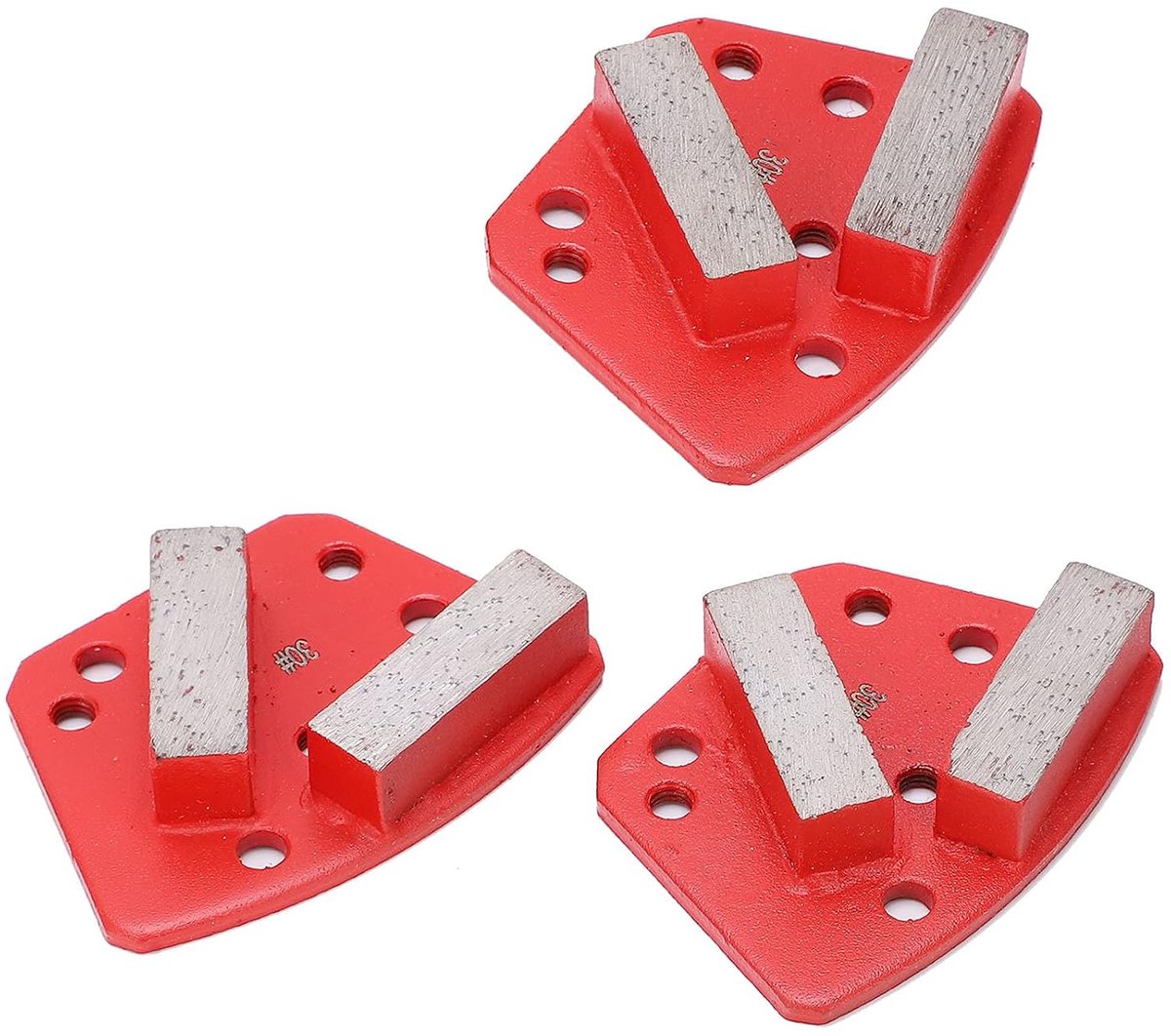 SnelShoppen - Diamantslijpschoenen voor Beton, Trapezium Schuurblok, 6-gaats Rechte Tanden, Hoogwaardige Diamantslijpblok voor Betonmaalgereedschappen