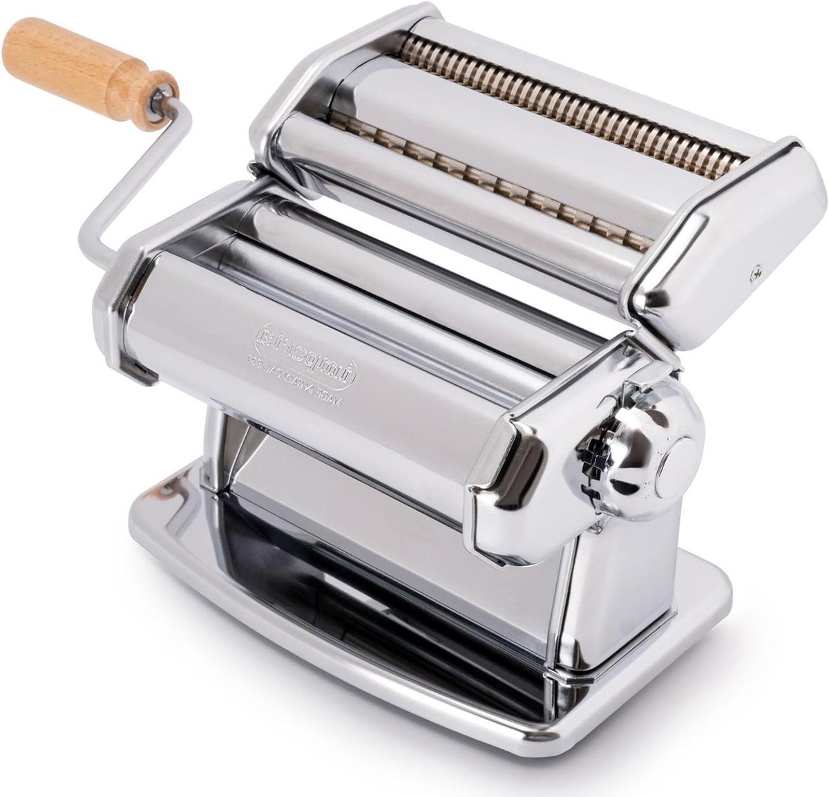 Pastamachine Handmatig - Verse Pasta - Zelf Pasta Maken - 6 Dikte Instellingen - 150 mm Breed - Chroom