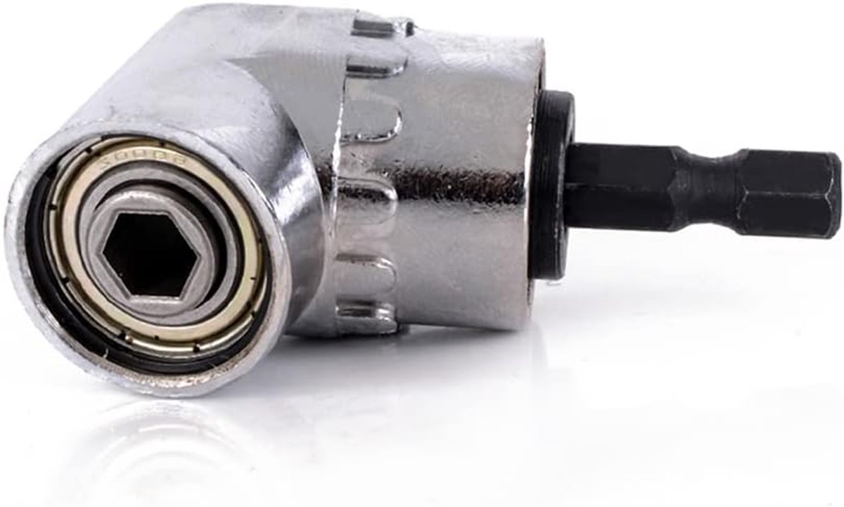 Hoekboor en flexibele hoekverlenging 29,5 cm - 105 graden 1/4 inch - magnetisch - handig in krappe ruimtes - ShopVlot