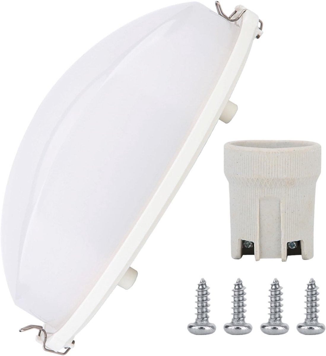 SnelShoppen - Sauna Wandlamp Oval Waterdicht Explosiebestendig Anti-Fog Warmtebestendig Sauna Lampenscherm voor E27 Fittingen tot 45W voor Sauna Stoom