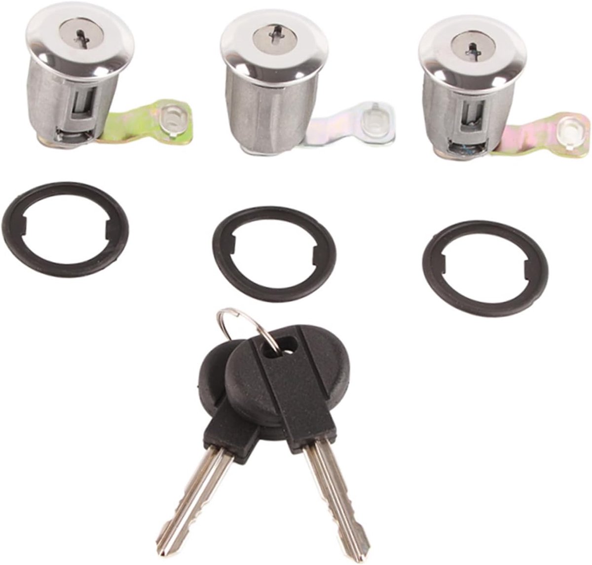 SnelShoppen - Car Deurslot Cilinder Set Met Sleutels Voor P-e-u-g-e-o-t Partner Citroen Berlingo Xsara 1996-2007 Hoogwaardige Duurzaamheid