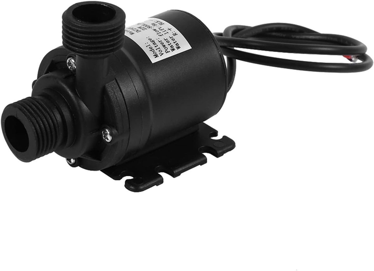 SnelShoppen - Elektrische Dompelpomp DC 24 V Laag Geluid Warmwater Circulatiepomp Borstelloze Motor voor Aquarium Vijver 800 L/h 5 m