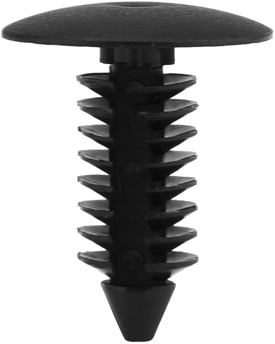 SnelShoppen - 100 Stuks Universele Auto Deur Klemmen Bumper Rivets Clip Schroeven Druk Sluiting Lock Clips, Zwart, Hoogwaardige Nylon, Voor Decoratiev