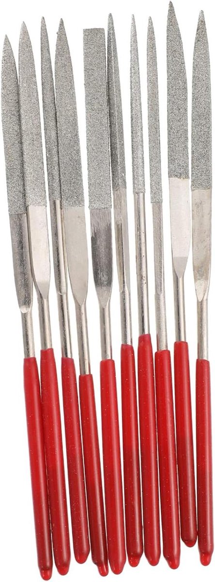 Bril Reparatie Gereedschap - Snijvijl Kit - Delicaat Werk - 10 Verschillende Vijlen - 14 cm - Zilver