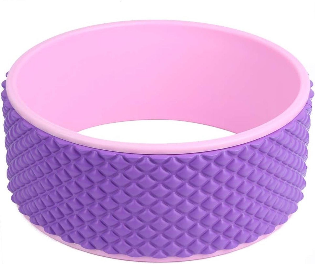 SnelShoppen - Yoga Wheel voor Pijnverlichting - Pilates Roller - Dharma Yoga Wielen voor Rugpijn Massage - Verhoog Flexibiliteit - Eco Vriendelijk PVC