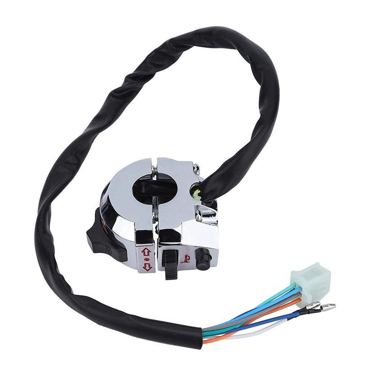 SnelShoppen - Universele Motorhandlebar Schakelaar - 22 mm Stuur, Functie Schakelaar voor Claxon en Indicator - Duurzaam en Praktisch Ontwerp