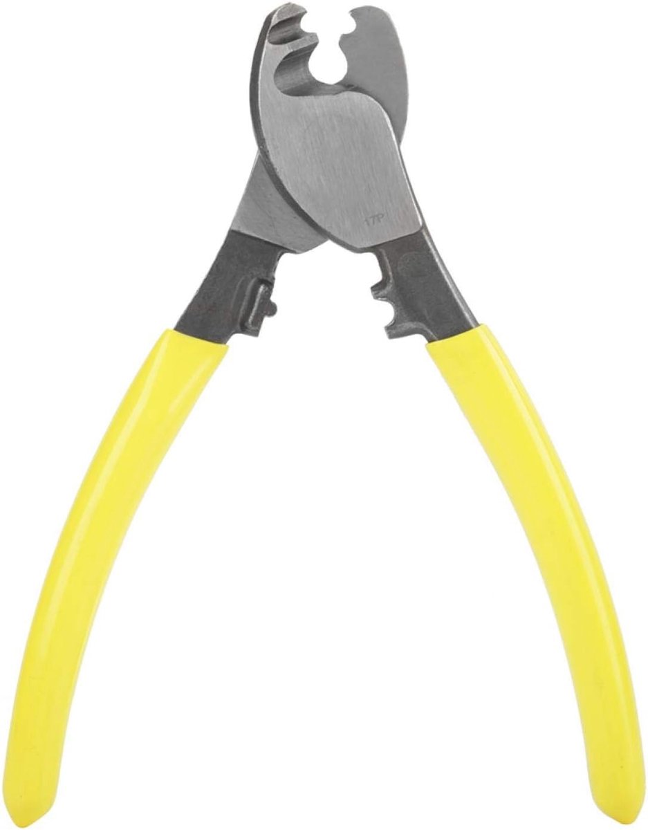SnelShoppen - Kabelknipper 6" - Chroom Vanadium Staal Kabelsnijder - Draadknipper - Handgereedschap met Antislip Handvat voor Elektra en Tuinwerk