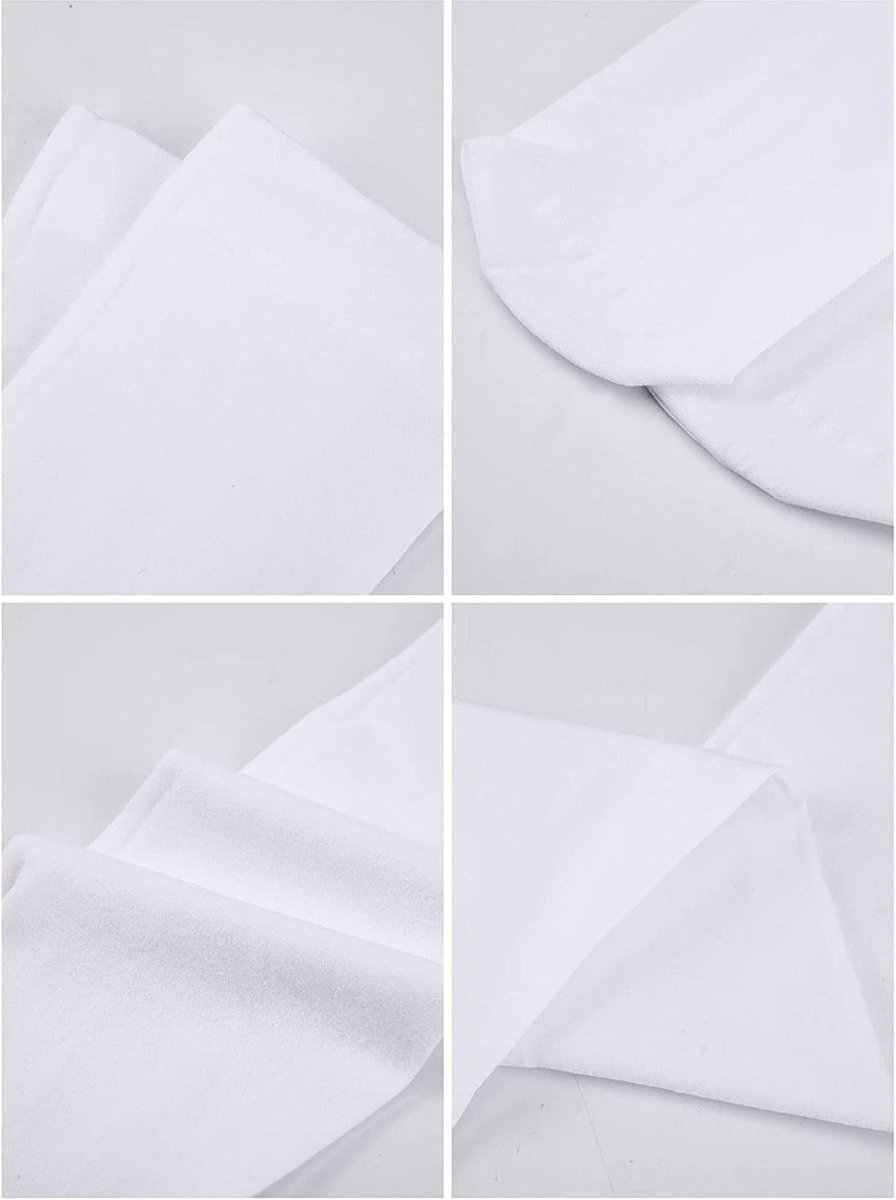 SnelShoppen - 4 Paar Dames Zijde Knie Hoge Kousen Nylon Knie Sokken voor Vrouwen Halloween Cosplay Kostuum Feest Accessoires (Kleur Set 3)