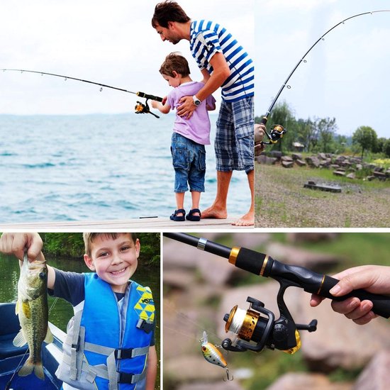 Vishengel Kinderen - Telescopische Hengel - Hengelset - hengelset jeugd — afbeelding 4