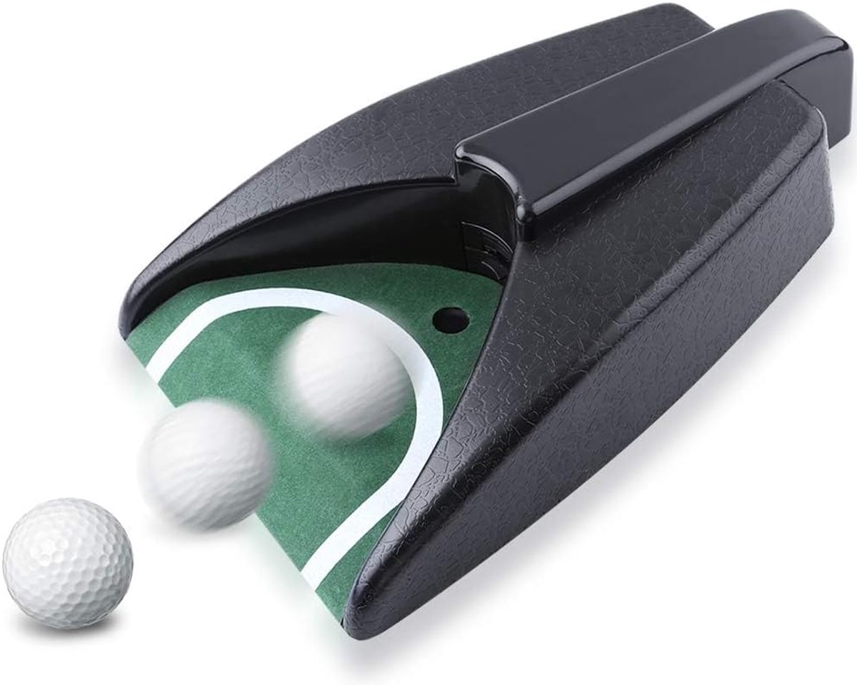 Putting unit met automatische ballenretour - 31x17 cm - batterijgevoed - efficiënt oefenen - ShopVlot