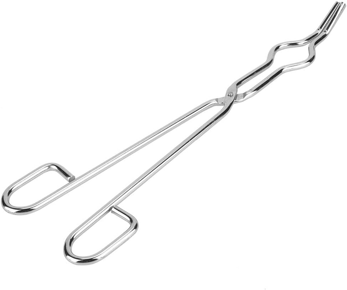 SnelShoppen - Professionele Smelttangen, RVS Kruispleisters met Rietjes voor Laboratorium, 300mm, Handige en Stabiliteit voor Gietwerk en Industrie