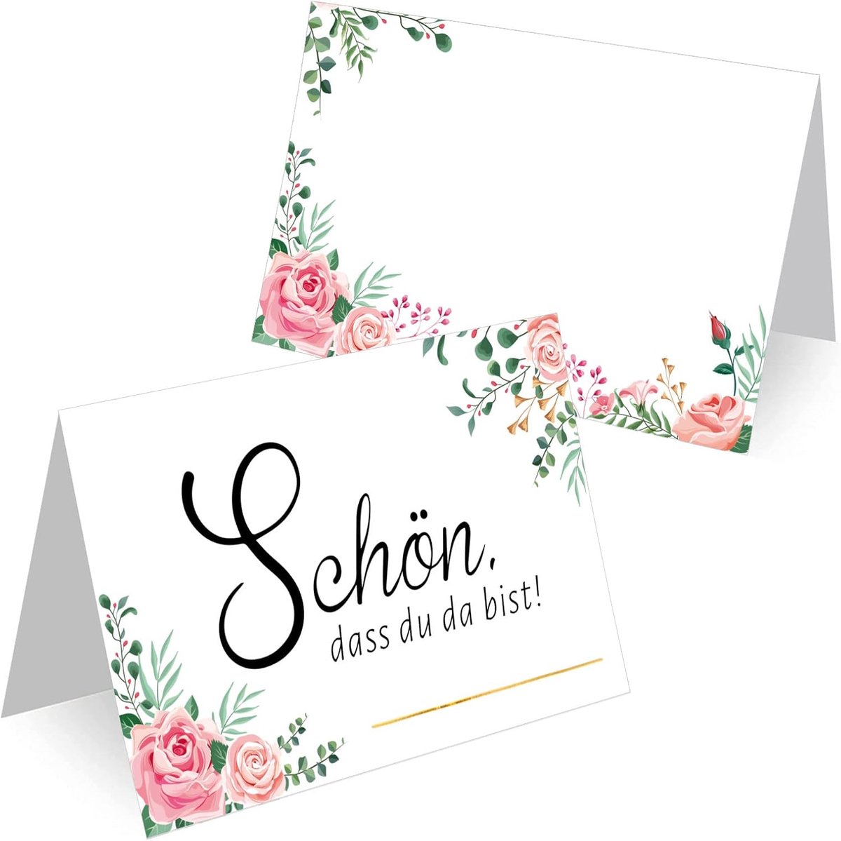 DPKOW 60pcs Thank you table card, SCH? n DASS du da Bist Gru? Card - ShopVlot
