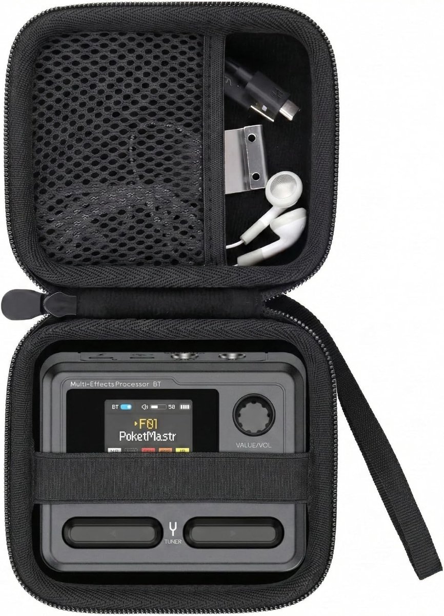 Multi-effect Gitaar Hard Carrying Case voor Sonicake Pocket Master Effecten - Bescherming en Draagbaarheid voor Muzikanten