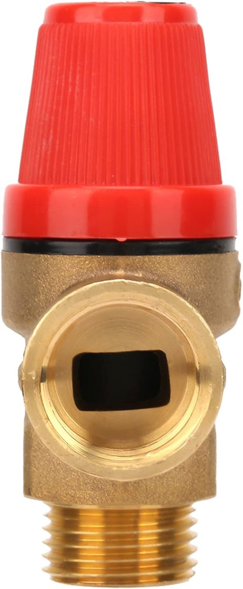 SnelShoppen - G1/2'' Veiligheidsventiel, G Draad Messing DN15 Veer Hangend Oven Veiligheidsventiel, Optionele Druk 3bar/6bar (3Bar DN15)