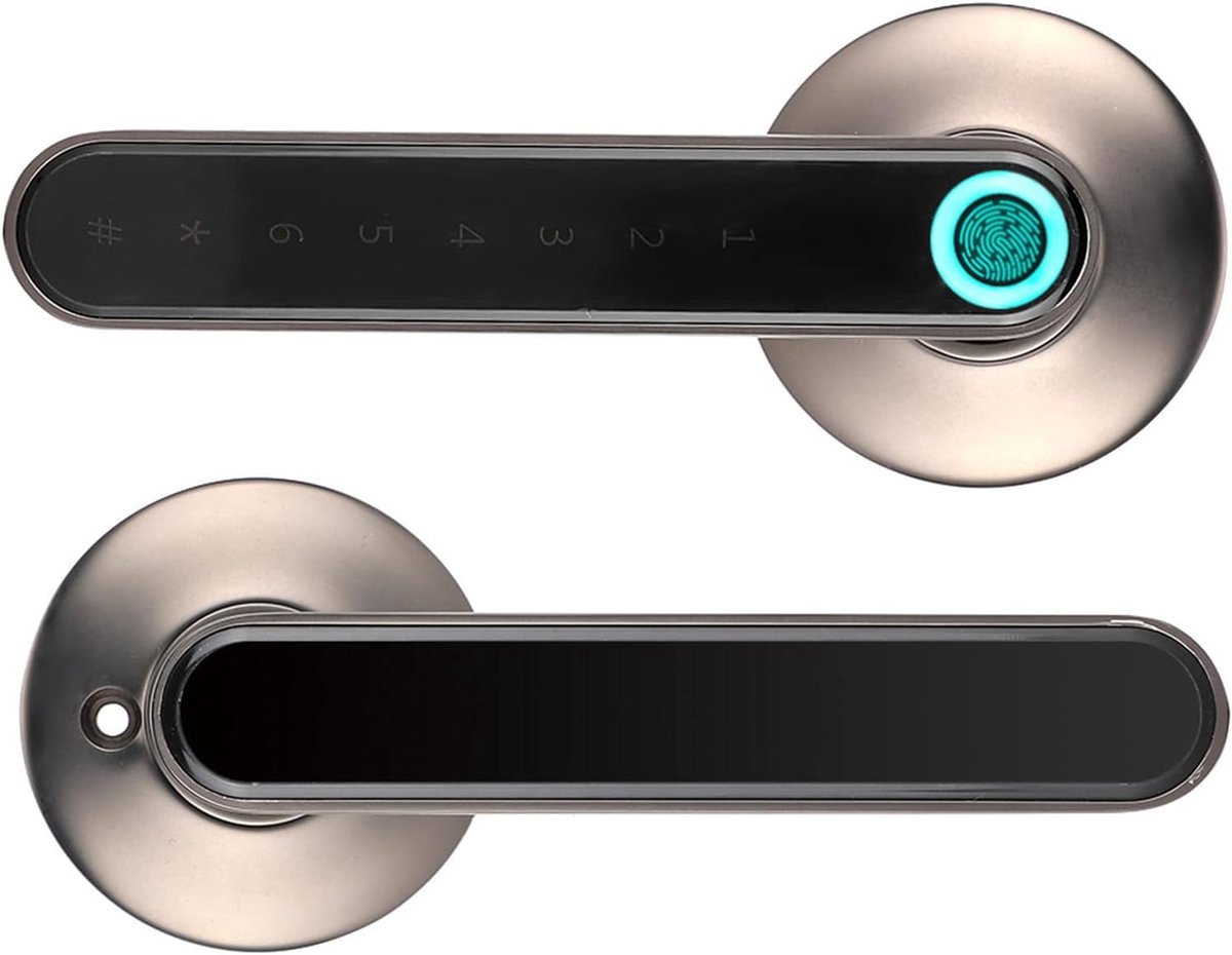 SnelShoppen - Vingerafdruk Deuropener met Toetsenbord Sleutelloze Toegang Biometrisch Slim USB Opladen Thuis Hotel Kantoor Appartement Slaapkamer Gesc