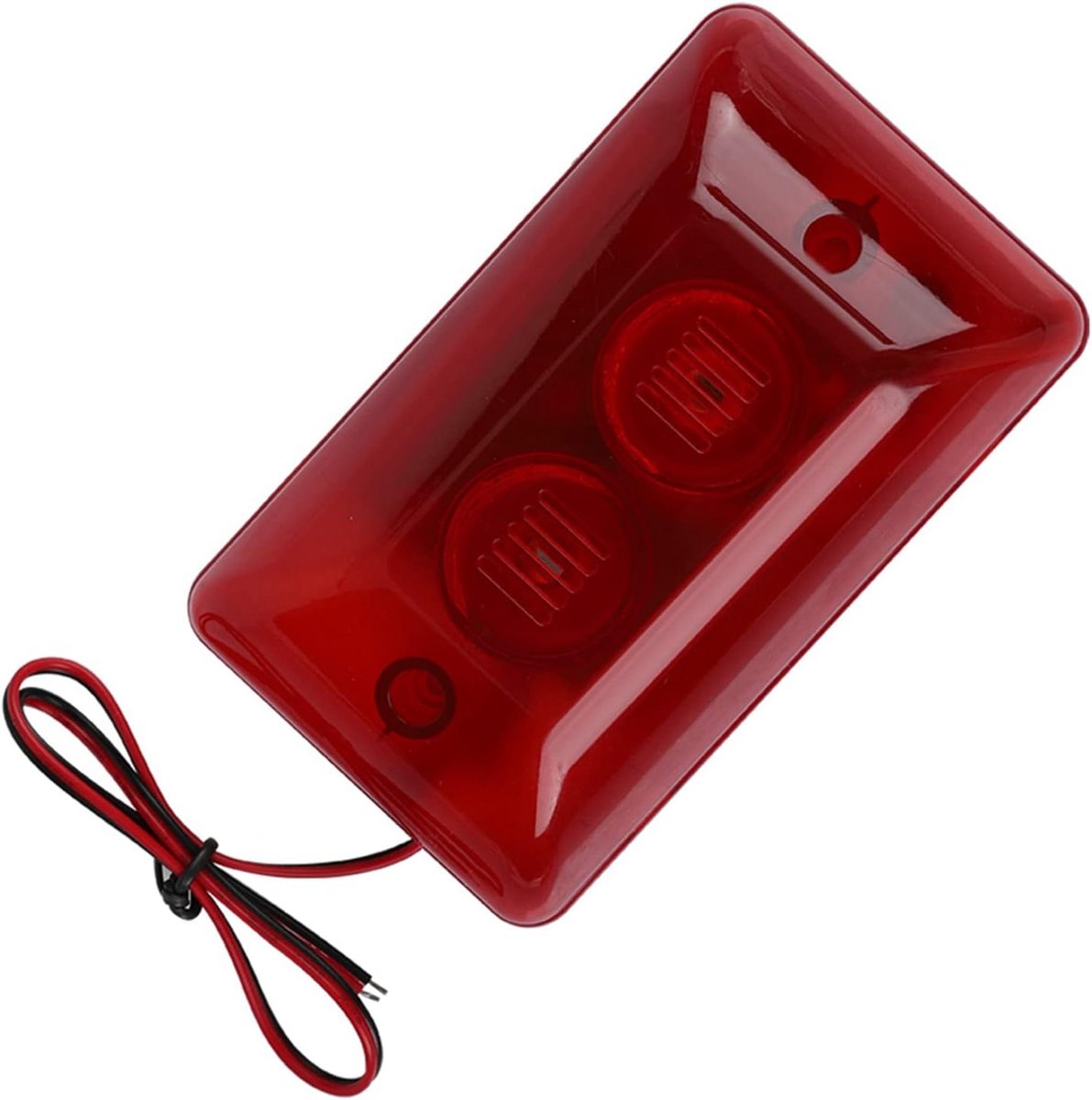 Wired Strobe Siren Sound Alarm Strobe Flashing Red Light Safety Outdoor Warning Light Barricade Construction Safety - ShopVlot
