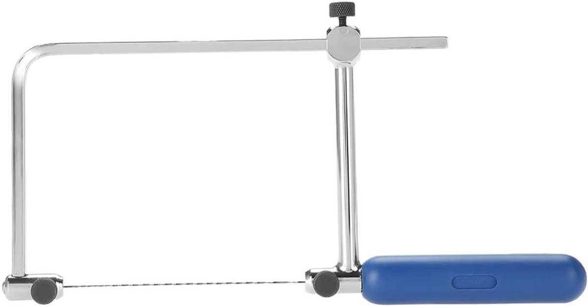 SnelShoppen - Verstelbare Coping Zaag - Houtbewerking Zaag voor Juweliers, Hoogwaardig Koolstofstaal, 3cm tot 15cm Bladen, Voor Hout en Plastic