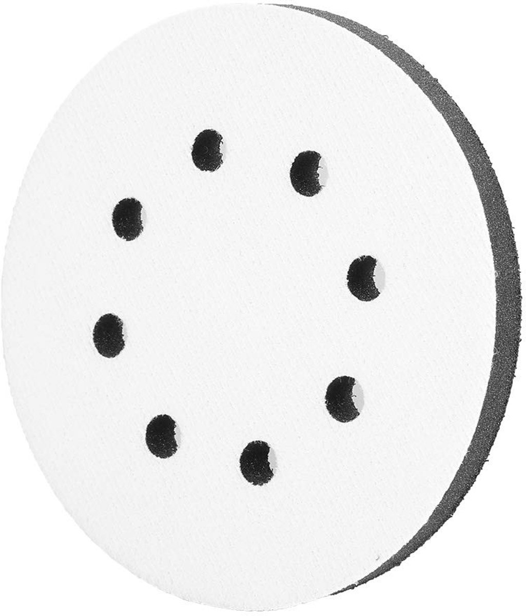 125mm Diameter Soft Buffer Sponge Interface Cushion Pad Sanding Pads Polishing Pad(5 inch 8 holes) - ShopVlot