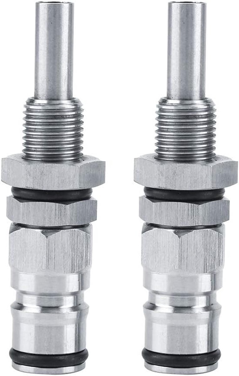 SnelShoppen - Rvs Snelkoppeling Keg Bier Ball Lock Connector Set 2 Stuks - Robuust en Herbruikbaar - Perfect voor Feest, Camping en Thuisgebruik