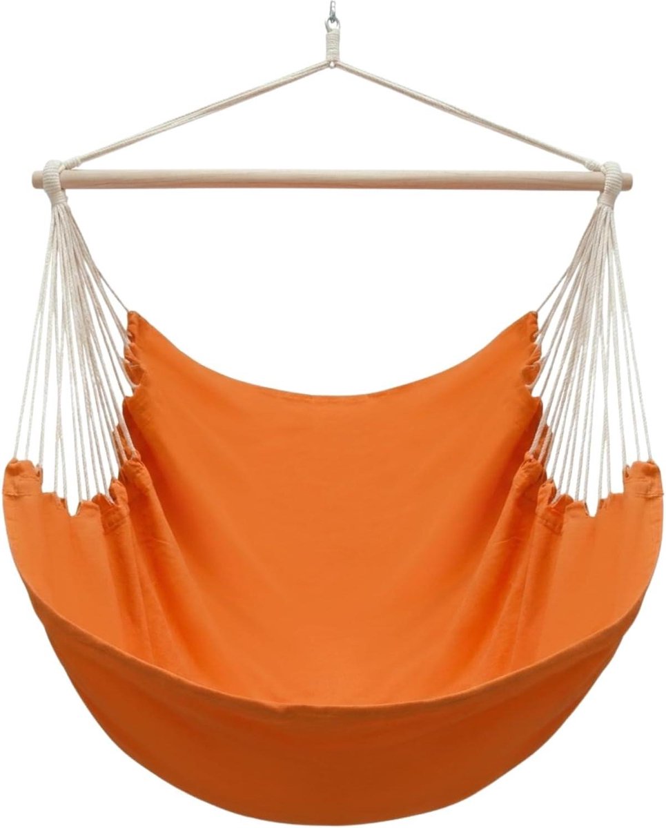 XXL Hangstoel - Hangmat Stoel - Buiten Ontspannen - 360° Draaibaar - 185x130cm - Beige
