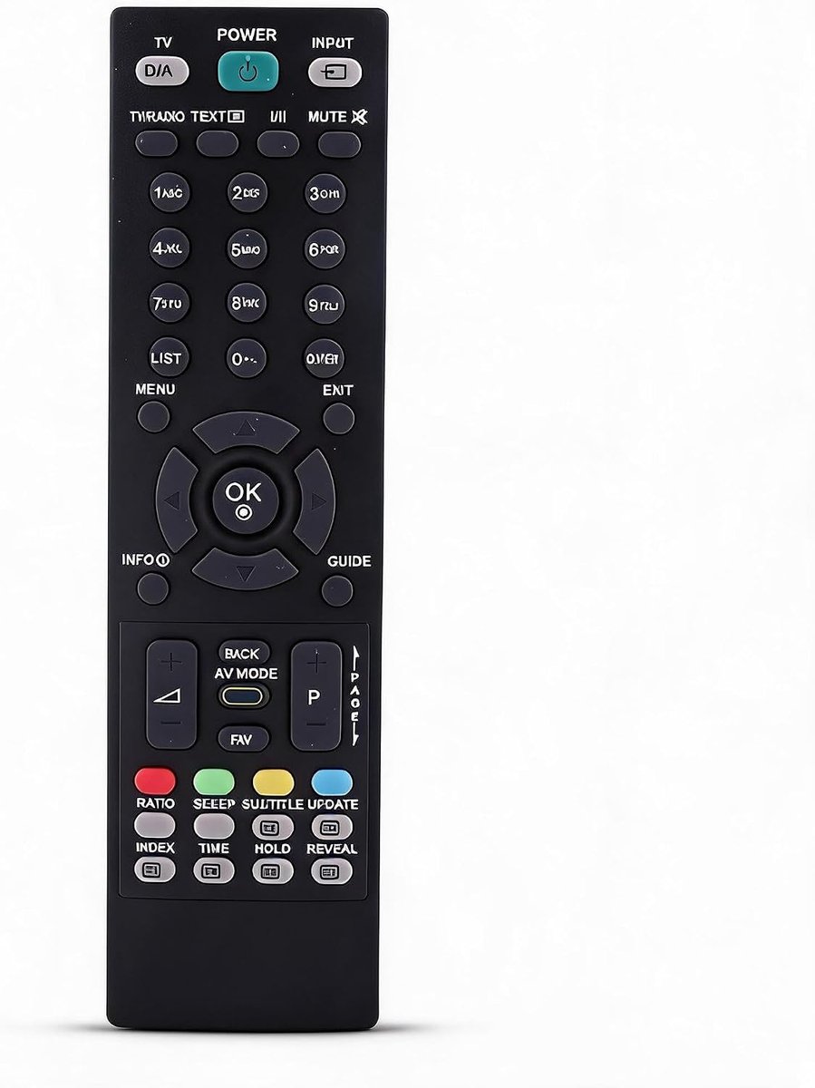 SnelShoppen - Universele Vervangende Afstandsbediening voor Smart TV - Geen Programmatuur Nodig - Speciale Navigatie Toetsen - Werkt op 2 AAA Batterij