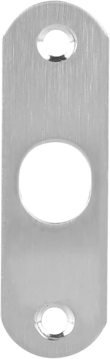 Glazen Deurslot - Draaiknop Slot - Badkamer Beveiligen - Geborsteld Roestvrij Staal - 10-12 mm deur dikte - Zilver