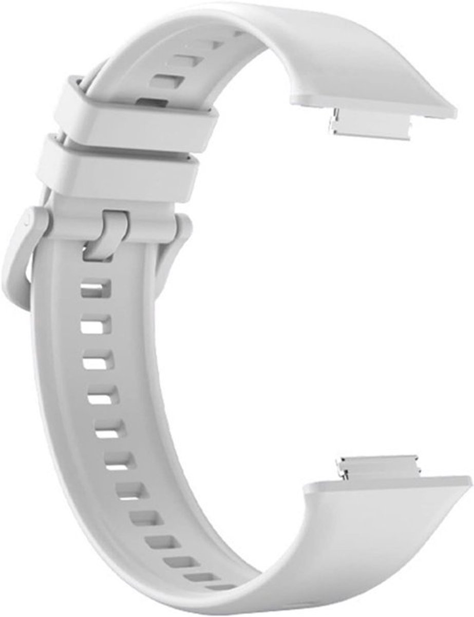 Vervangbare silicone smartwatch armband voor Watch Fit 2, verstelbare polsband, eenvoudig schoon te maken, comfortabel en duurzaam (Wit)