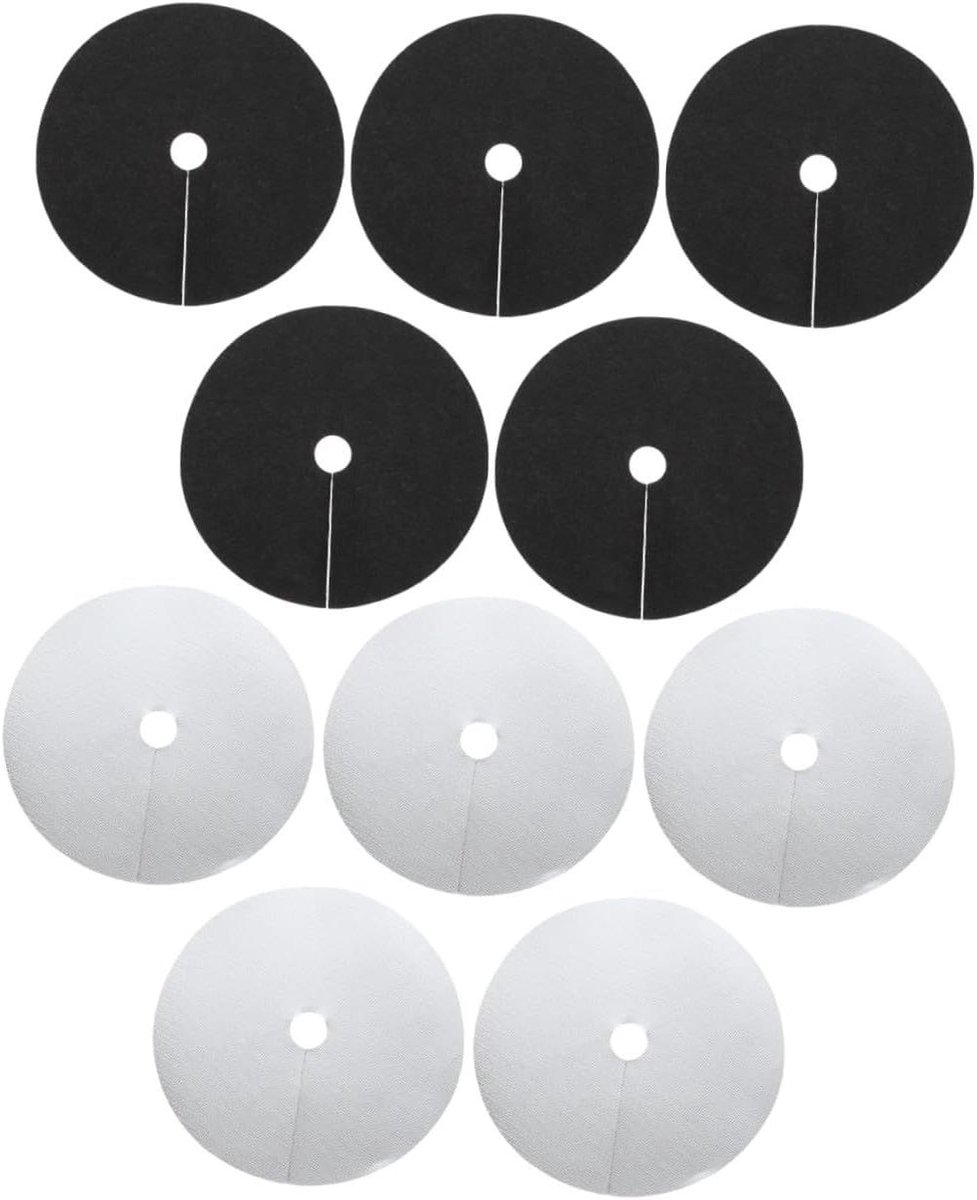 Tuinbedekking Beschermmatten - Onkruiddoek Boommat - Planten Beschermen - Duurzaam Niet-geweven Materiaal - 25 cm Diameter - Zwart