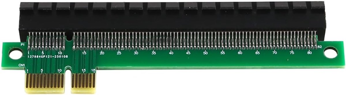 SnelShoppen - PCIe 1x naar 16x Adapterkaart Grafische Kaart Mannelijk naar Vrouwelijk - Uitbreidingskaart voor Grafische Kaarten - Geschikt voor 1x, 4