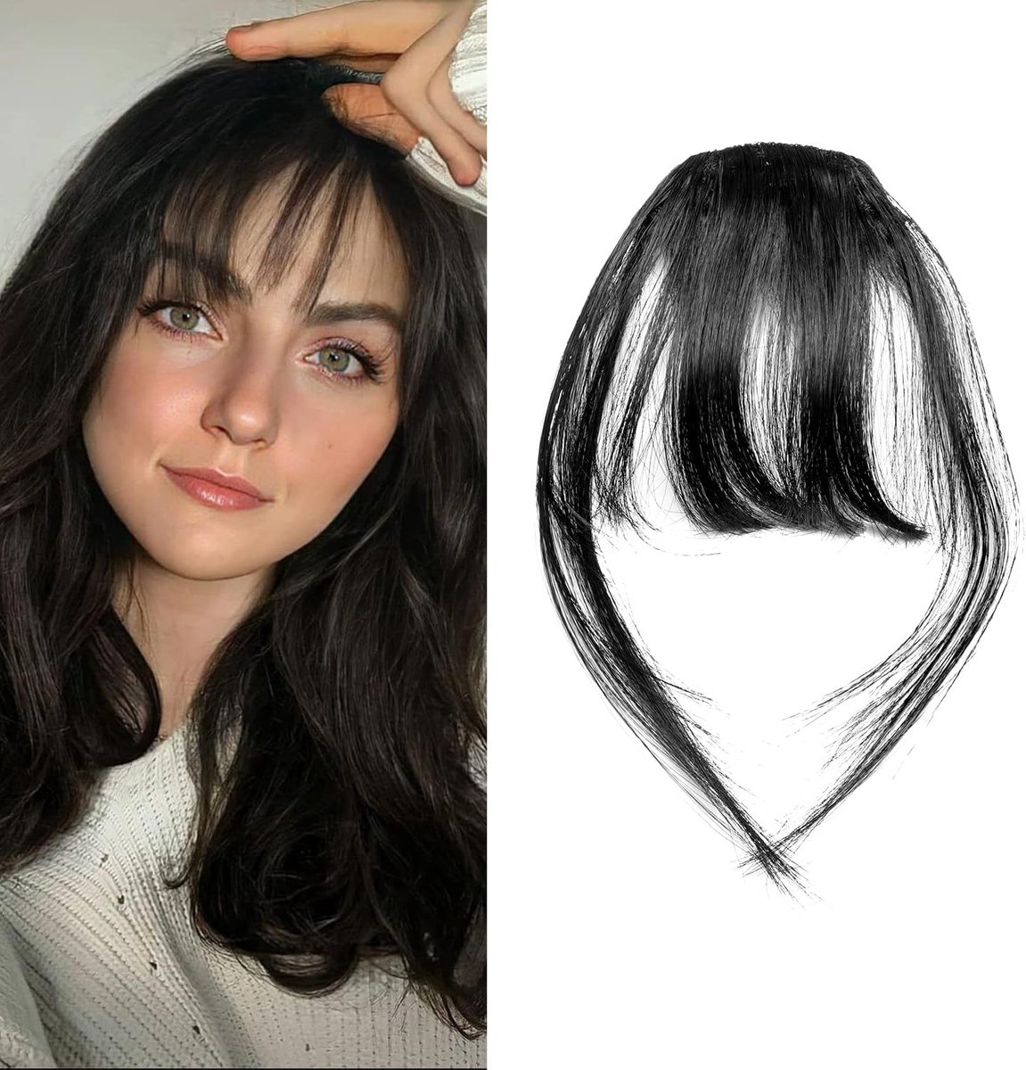Clip-In Pony - Natuurlijke zwarte kleur - Echte haar extensions - Gemakkelijk in gebruik - ShopVlot