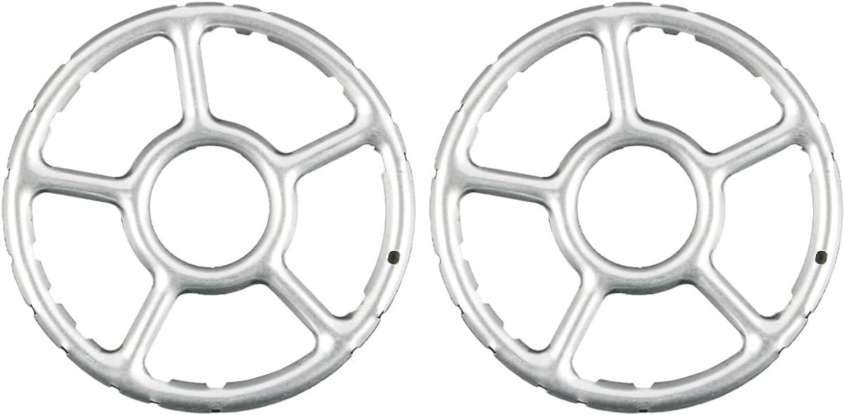 SnelShoppen - 2 Stuks Multifunctionele Gasring Schokdemper Aluminium Legering Universele Kookplaat Standaard Tripod Voor Pannen Koffiepot Koken