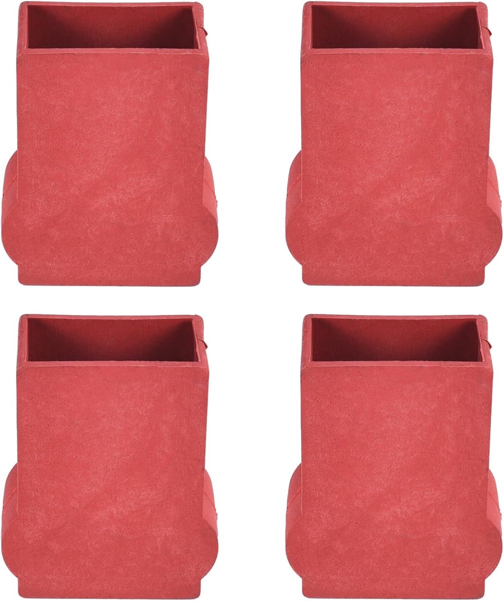 SnelShoppen - Pack van 4 Trapvoeten, Antislip Rubber Pads voor Ladderpoten, Rubber Vervangende Voeten voor Stiefladders, Ladder Voetmat Pads, Reserveo