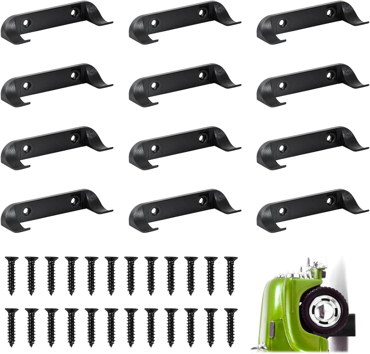 Car Display 12 Pieces Car Display Wall Mount Holder Car Vertical Toy Model Car Shelf Compatible Car Collection - ShopVlot