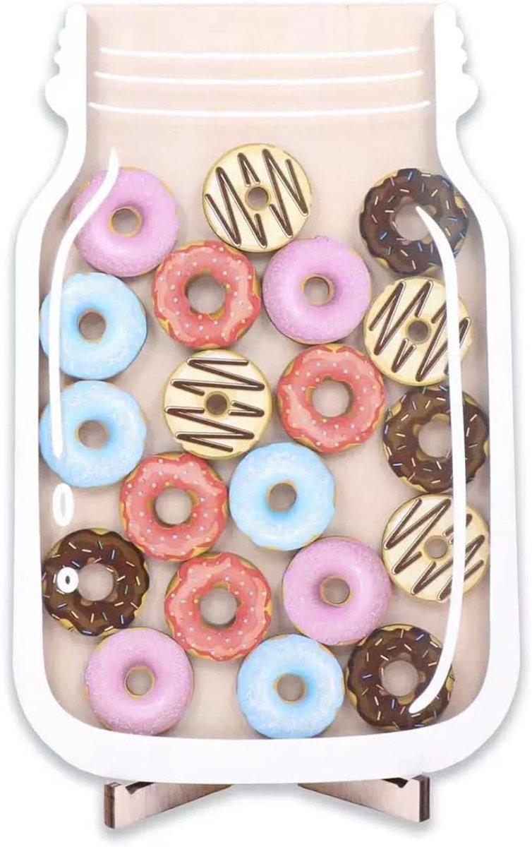 SnelShoppen - Gedragsbeloning Tafel voor Kinderen - Kleurvolle Donut Design - Duurzaam Materiaal - Beloningssysteem voor Goed Gedrag - Voor Thuis en S