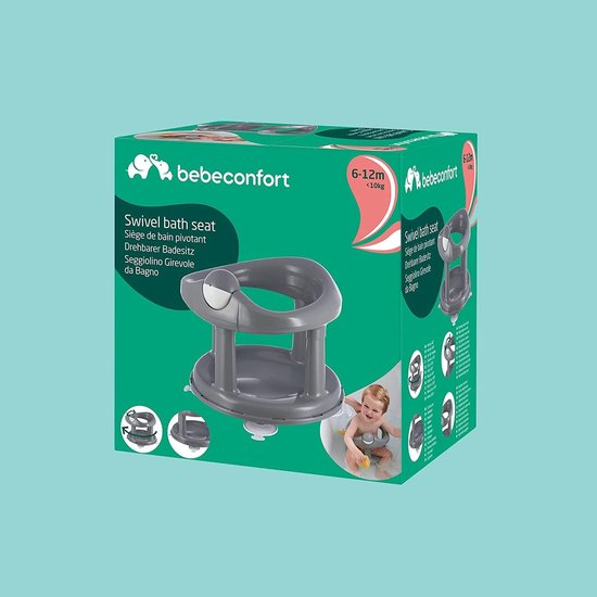 Draaibaar Badzitje, Badzitje, Ergonomisch, 6 maanden tot 12 maanden, Max. 10 kg, Grey van Munchkin — afbeelding 3