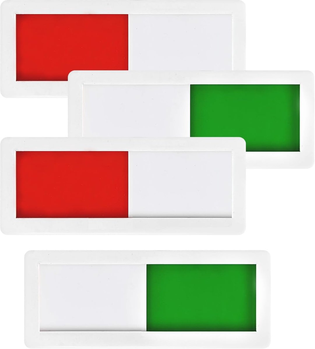 4pcs Do Not Disturb Sign Acrylic Self Adhesive Free Occupy Sign Door Sign Occupied Toilet Sign with Slider Do Not - ShopVlot